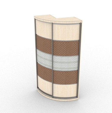 Радиусный шкаф купе "РАДИОН ПОВОРОТ"  &mdash; Аэлита