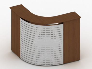 Стойка ресепшн Партнер 1270х1270х1200 Орех — Аэлита