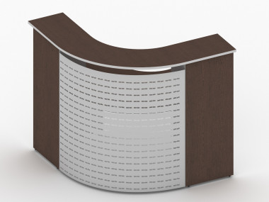 Стойка ресепшн Партнер 1270х1270х1200 Венге — Аэлита