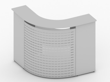 Стойка ресепшн Партнер 1270х1270х1200 Серый — Аэлита