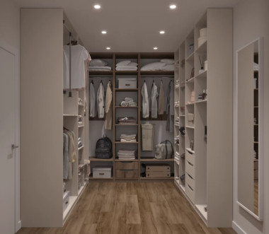 Гардеробная модульная П-образная 2400*2200*выс.2600 — Аэлита