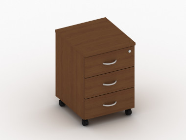 Тумба подкатная с 3 ящиками (замок на верхнем  ящике) 390х430х565 — Аэлита