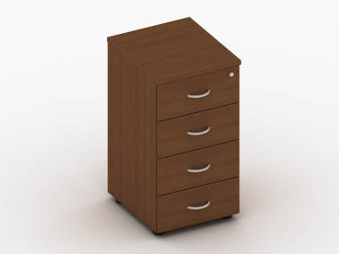 Тумба приставная с 4 ящиками и замком 390х450х750 — Аэлита