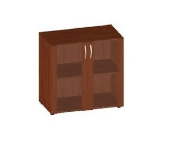 Шкаф низкий со стеклом в раме МДФ 800х450х801 &mdash; Аэлита