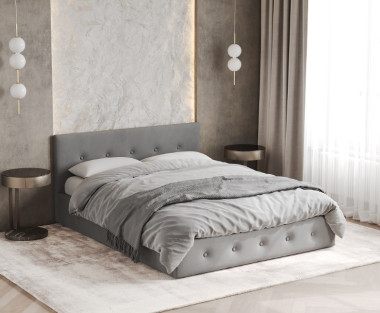 Кровать двуспальная Венера-10 с мягкой спинкой — Аэлита