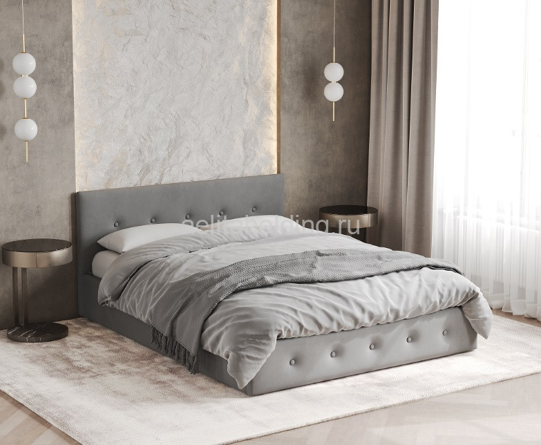 Кровать двуспальная Венера-10 с мягкой спинкой