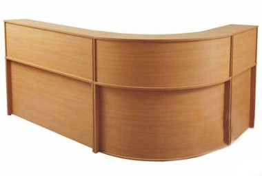 Стойка ресепшн Эдем 2100х1600х1170 Бук — Аэлита
