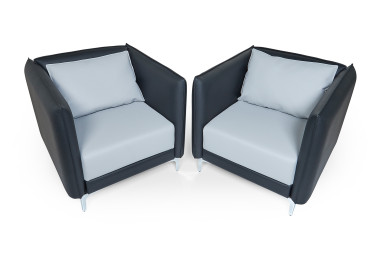 Кресло Графит низкое (без подушек-подлокотников) — Аэлита