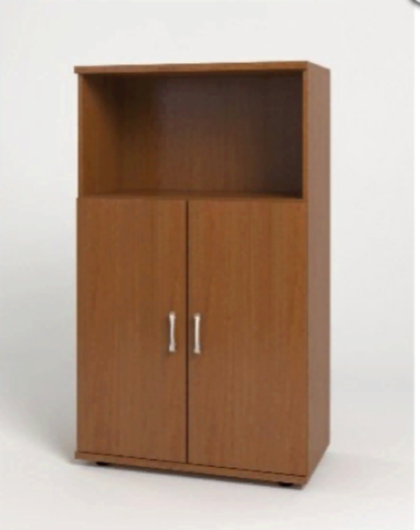 Шкаф КМ12 Монолит средний 744х390х1252 с низкими дверьми 2шт(ШМ51+ДМ41*2) — Аэлита