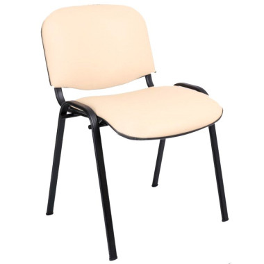 Стул ИЗО черный, кожзам бежевый V-18 WIN 18 — Аэлита