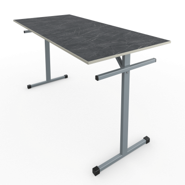 Стол обеденный 1500х600/700х760 под скамью, столешница МДФ 16мм  — Аэлита