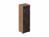 Шкаф узкий средний закрытый со стеклом 400х370х1260 (левый)