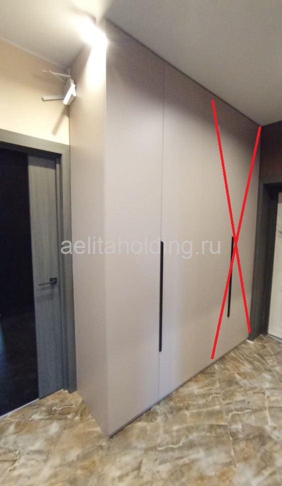 Шкаф для одежды под потолок (выс. 2650)