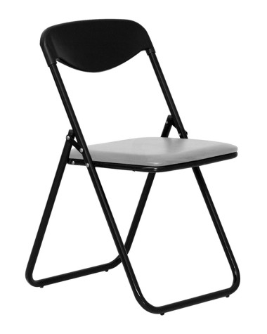 Cтул складной ДЖЕК (JACK BLACK) кожзам черный — Аэлита