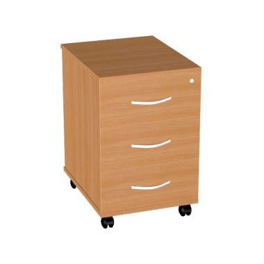 Тумба выкатная с 3 ящиками с центральным замком — Аэлита