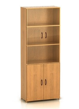 Шкаф высокий со стеклом (740х390х2002) — Аэлита