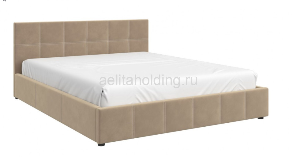 Кровать Грета с мягкой спинкой (ткань)