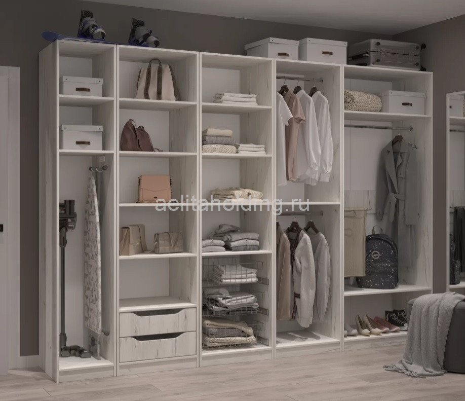 Гардеробная модульная прямая 2600*600, выс.2200