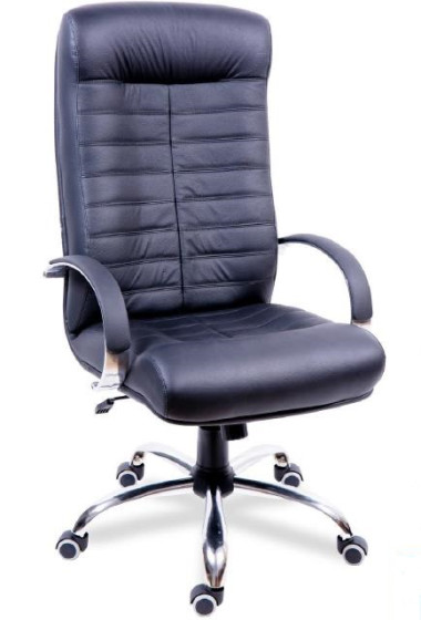 Компьютерное кресло  КОНСУЛ ХРОМ (кожа) — Аэлита