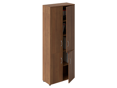 Шкаф высокий закрытый с глухими дверьми(низкие и средние) 800х370х2030  — Аэлита