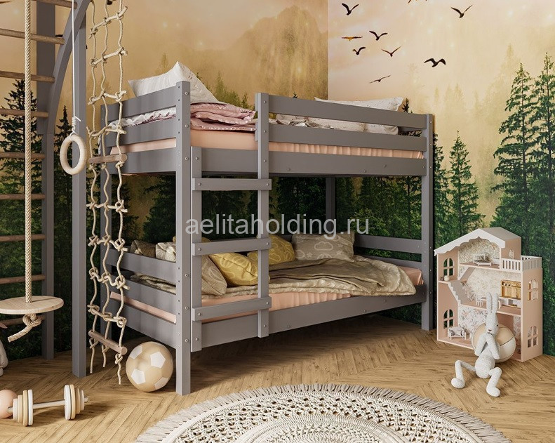 Детская двухъярусная кровать "ДЖУНИОР" из массива сосны
